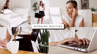 MORNING ROUTINE!  Productive day, cleaning motivation, running errands, GRWM