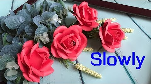 ABC TV | How To Make Rose Paper Flower With Shape Punch #2 (Slowly) - Craft Tutorial