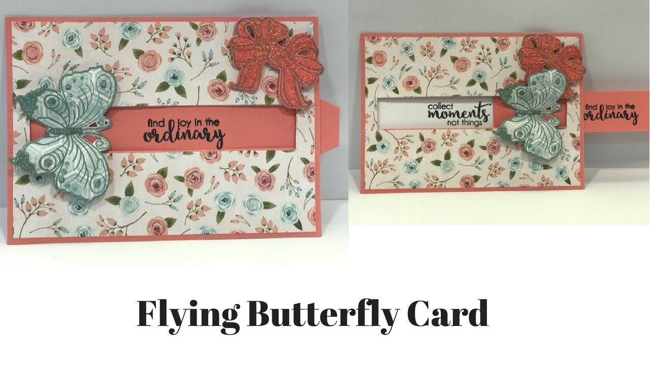 Flying Butterfly Card - YouTube