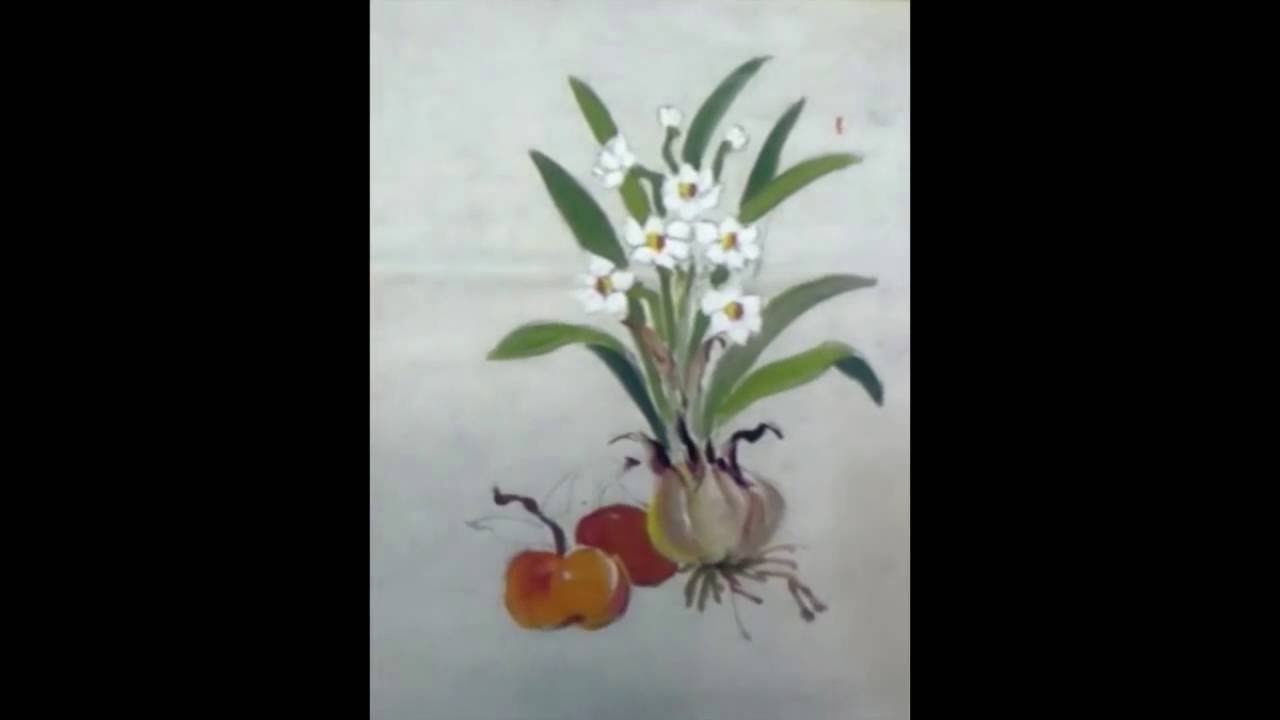 羅老師畫水仙花 Youtube