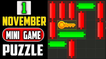 1 November 2024 Mini Game Key 100% Solved | Hamster Kombat Puzzle game For Today | Trick Work