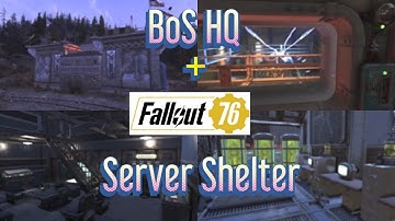 Fallout 76 BoS HQ C.A.M.P. build + Server Shelter build