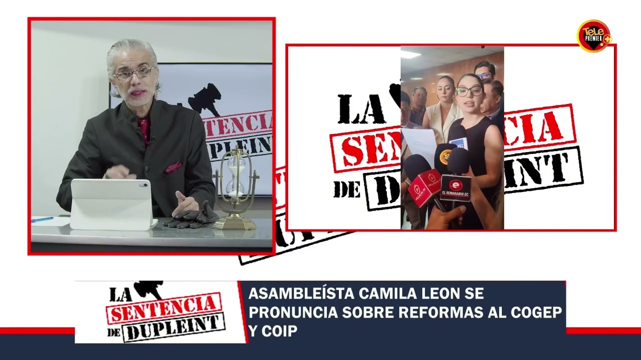 ASAMBLEÍSTA CAMILA LEON SE PRONUNCIA SOBRE REFORMAS AL COGEP Y COIP