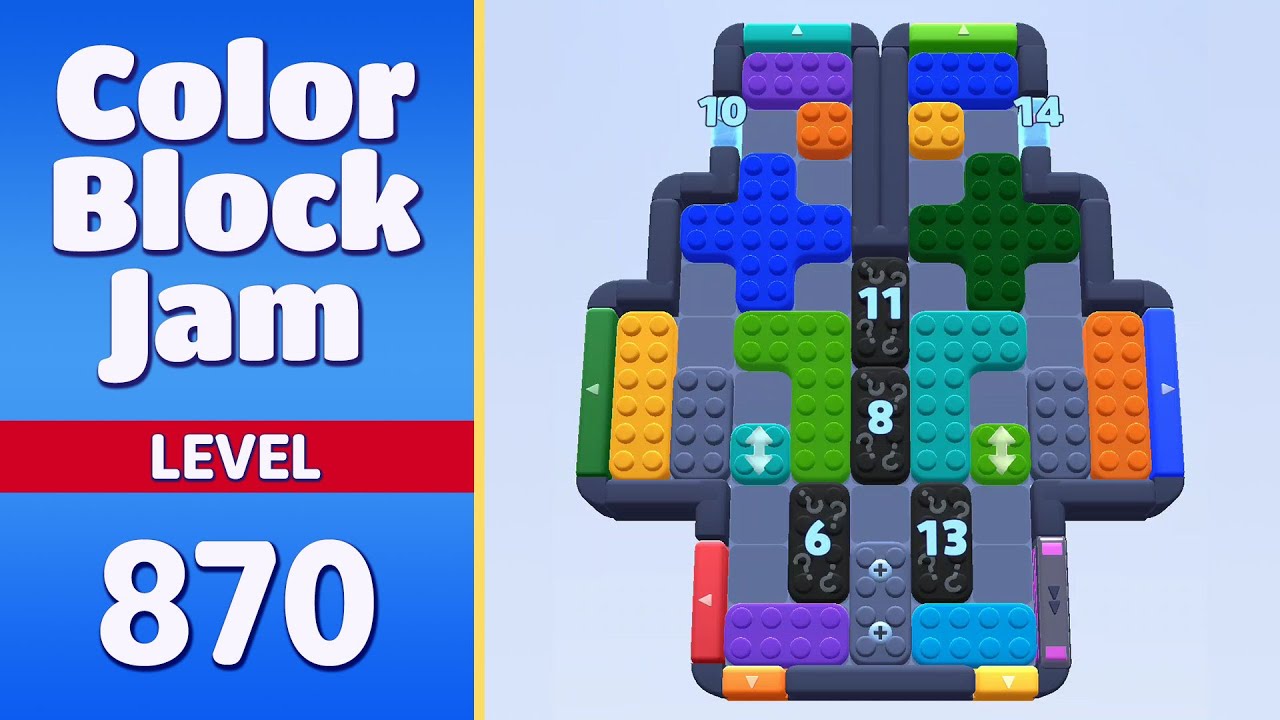 Color Block Jam Level 870 | Every Puzzle Solved! 🎯