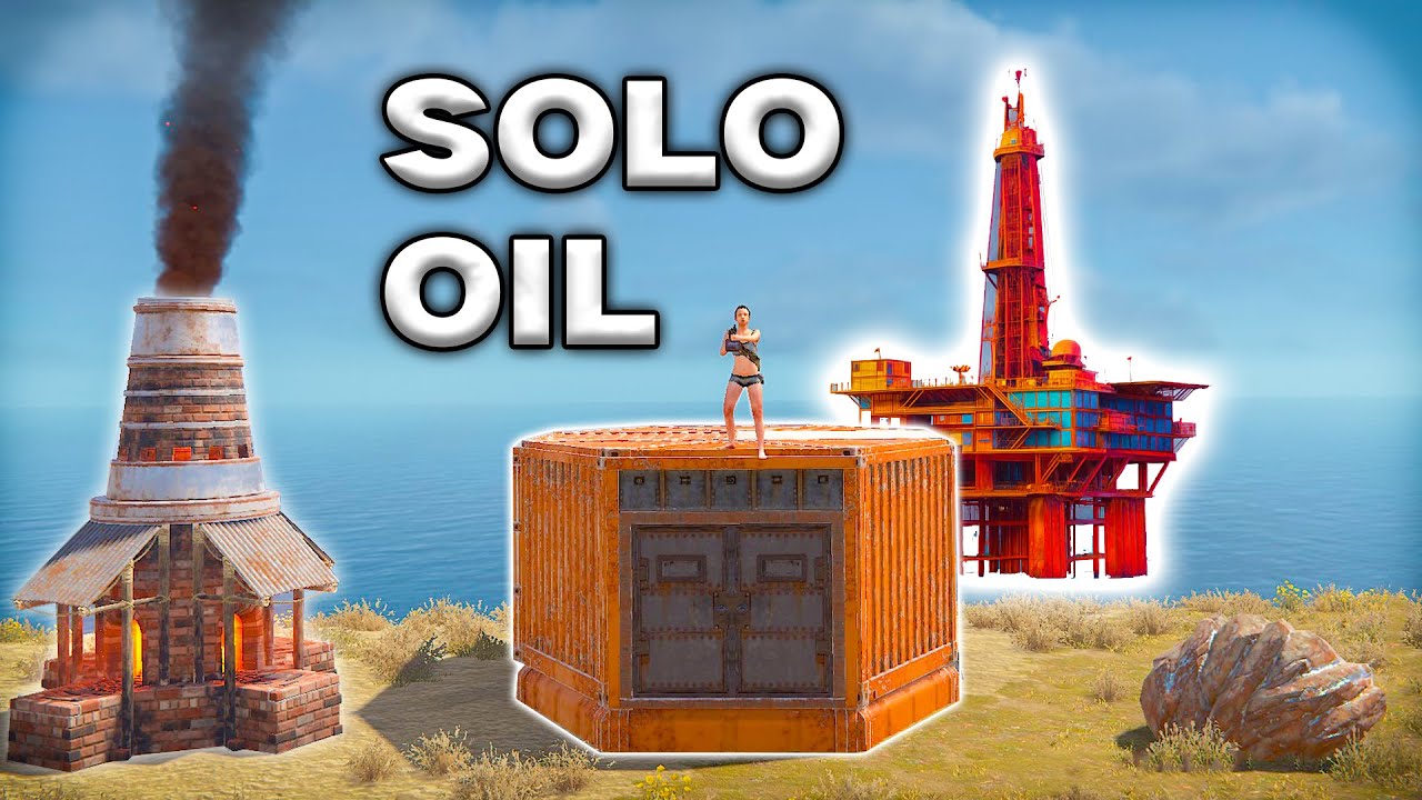 solo next to oil rig for a wipe