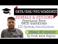LTI SYSTEMS, CONVOLUTION, SIGNAL &amp; SYSTEM, PREVIOUS YEAR QUESTIONS, Prof. Amit Baghel
