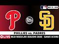 PHILADELPHIA PHILLIES VS SAN DIEGO PADRES ⚾️ MLB Game Score Radio Play-by-Play