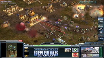 C&C Generals - Zero Hour: 1 vs. 7 - Laser vs. 7 Hard Demolition