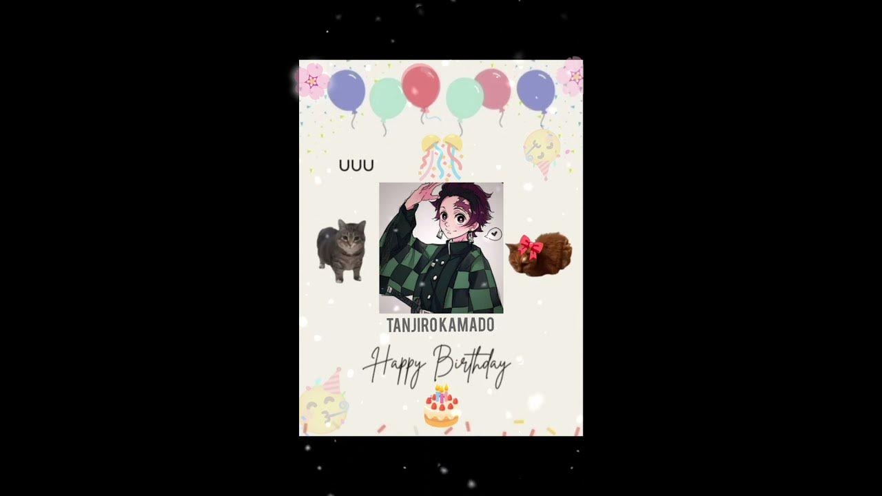 ~Happy birthday ~ tanjiro kamado 🥳 car meme #kimetsunoyaiba #