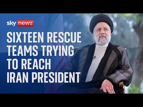 Sixteen rescue teams trying to reach Iran's president after helicopter accident