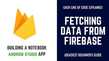 FIREBASE FOR ANDROID| READING DATA | BUILDING NOTEBOOK APP - IN JAVA