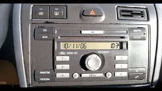 طريقة فك راديو فورد و معرفة شفرة كود المسجل How To Remove Ford radio 6000CD V Series And Find Code