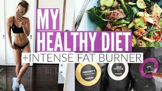 How To Eat Healthy | MY DIET + INTENSE FAT BURNING Workout