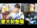 お久しぶりです。ビールを美味しく飲みます。with愛犬