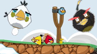 Bad Piggies - SMALL ANGRY BIRDS TRY TO AGAINST HUGE REAL BIRDS!