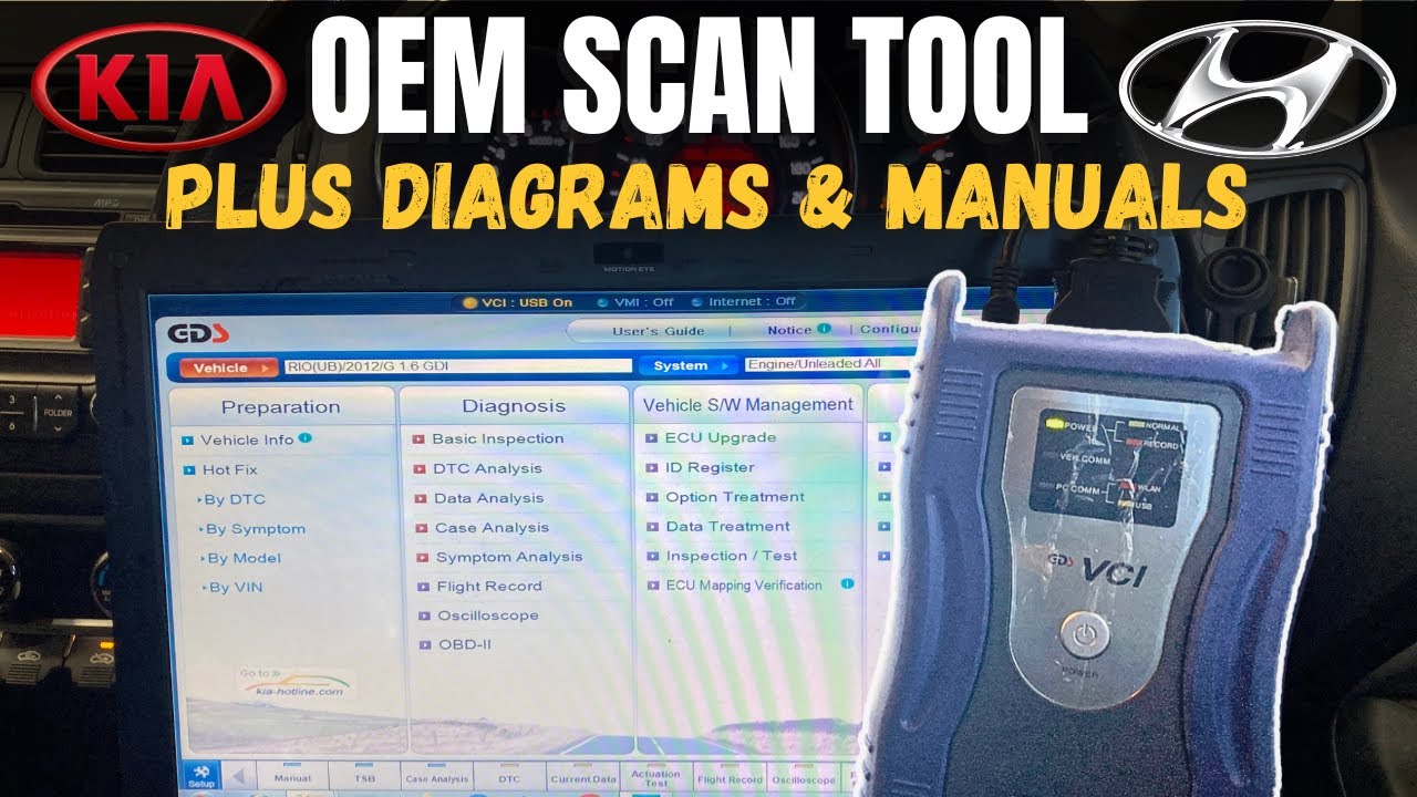 How to Use Hyundai & KIA OEM Scan Tool (GDS) | Diagnostic, Wiring Diagrams, workshop manuals #kia