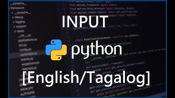 Python Programming for Beginners - 4 Input [English/Tagalog]