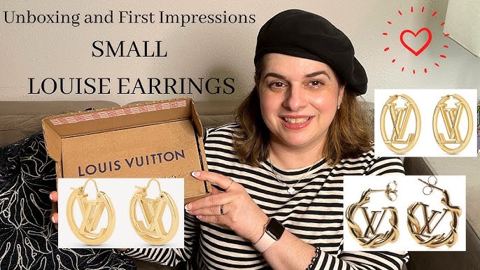 LOUIS VUITTON LOUISE HOOP EARRINGS  FIND & READ AUTHENTIC CODES on  JEWELRY, KEY HOLDERS & CHARMS 