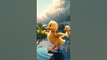 Ducklings Discover Rain for the First Time 😍☔ Wholesome 3D Animated Short #shorts #shortsfeed #duck
