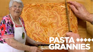 Pasta Grannies discover timpano baked pasta from Calabria!