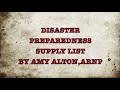 Disaster Preparedness Supply List: What You Really Need