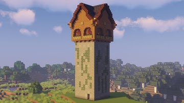 Minecraft: How to Build a Medieval Tower | Minecraft Tutorial