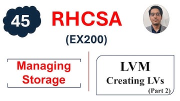 RHCSA Pro Tip: Use Physical Extents When Creating LVMs || RHCSA Complete Course
