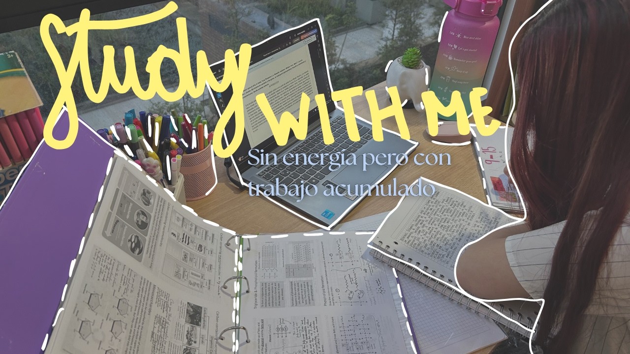 30min de Estudio Conmigo para días en los que te sientes Cansada y Desmotivada|This is MariFernandez