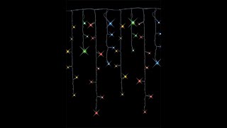 420 Red, Green, Yellow & Blue Superbright LED Icicle Light