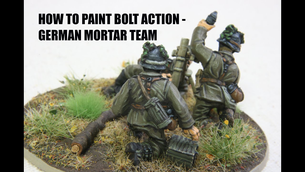 How to Paint a Bolt Action German Mortar YouTube