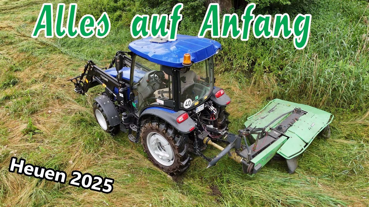 Alles auf Anfang | Heuen 2025 | Lovol M504 | Deutz Fahr Km 3.19s | Mähen