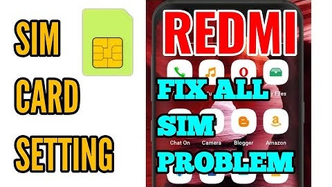 Redmi Note 5 Pro Sim Setting || Fix Redmi Sim Card Not Working Problem Solved