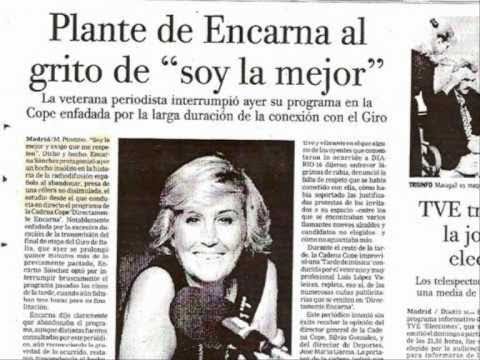 Encarna Snchez deja a mitad su programa mosca con Jos M Garca, ironiza Asensio (1995)