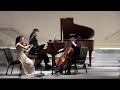 Mendelssohn piano trio no 2 iv allegro appassionato  karis dharmawirya  hayden kang  iain so