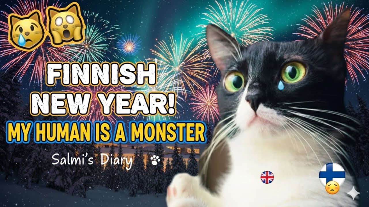 Первый Финский Новый год моей британской кошки! 🇫🇮😱