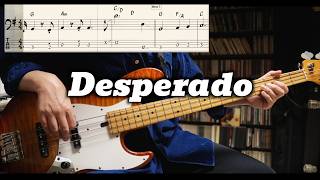 Eagles - Desperado (Bass Cover with TABS) *Get the PDF on Patreon