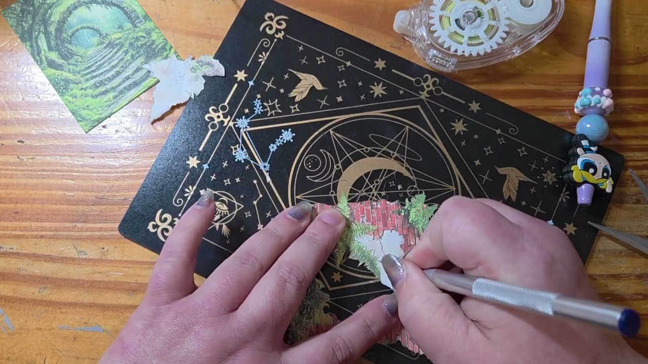 Petite atc du soir !!! 🌿🐅 #atc #art #diy #creative #scrapbooking  #partages #jungle #tigre #scrap