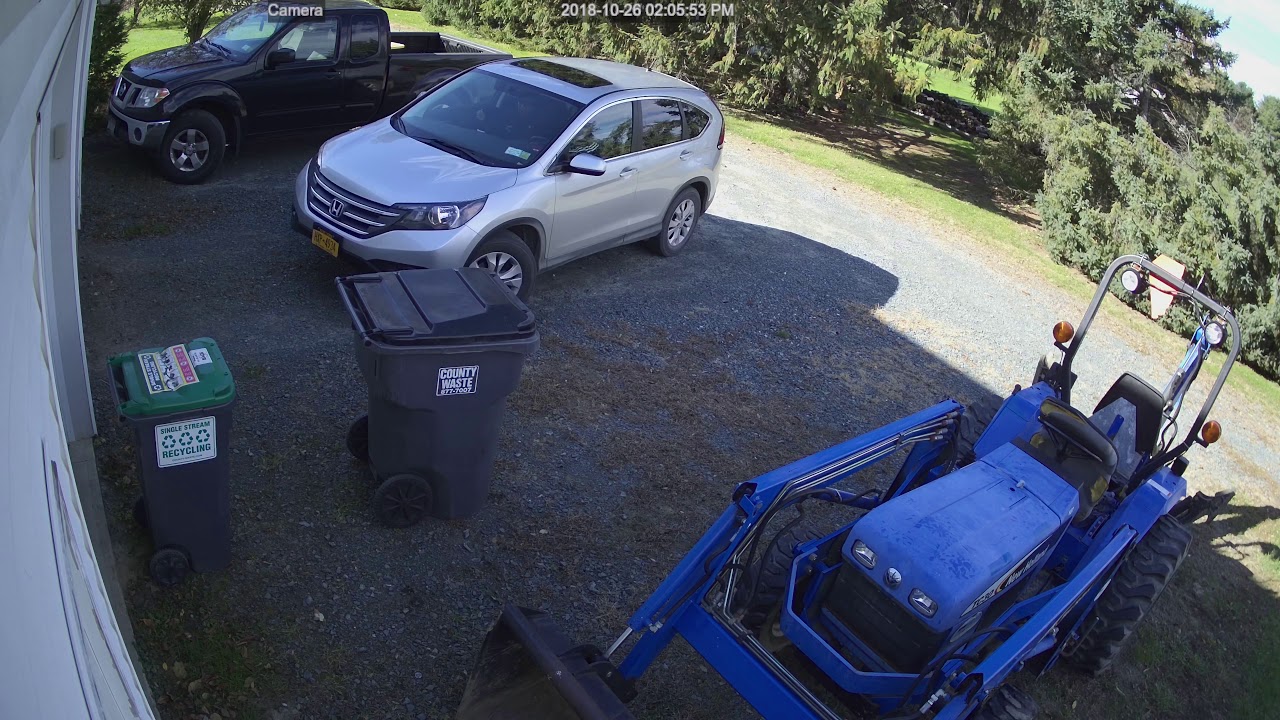 GoSwift Ultra HD 4K Security IP Camera Covering a Garage Entrance