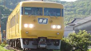 [警笛あり]JR西日本 117系E-04編成 赤穂線 東岡山駅付近第4種踏切通過