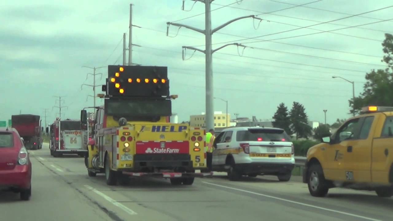 Crash I90 Between Roselle Rd and Meacham Rd, Schaumburg YouTube