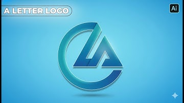 Pro Logo Design ! Modern A Letter Logo Design – Full Illustrator Tutorial 2025”