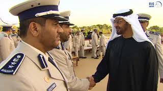 محمد بن زايد يستقبل وفدا من القيادة العامة لشرطة أبوظبي