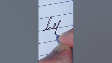 How To Write "Lip" In Cursive Handwriting