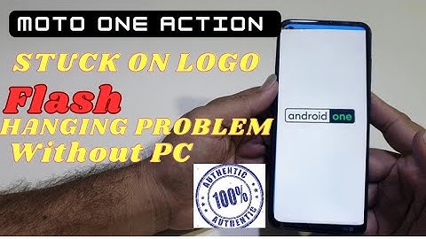 Moto One Action Stuck Phone On Logo | Hang On Moto Display Fix And Flash Without Pc