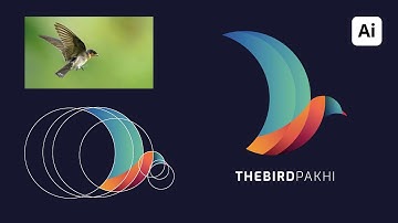 Logo Design Tutorial illustrator | Golden Ratio Logo | Bird Logo Tutorial