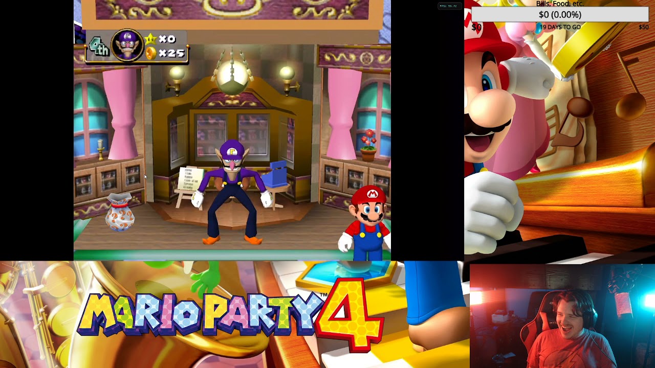 Mario Party 4 w/ Green Without Brim (VOD Archive)