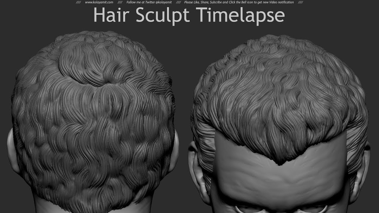 Hair Sculpt Timelapse 