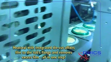 ORICS S-30 Intermittent Motion 1-up Hummus cups filling sealing machine  Packaging System