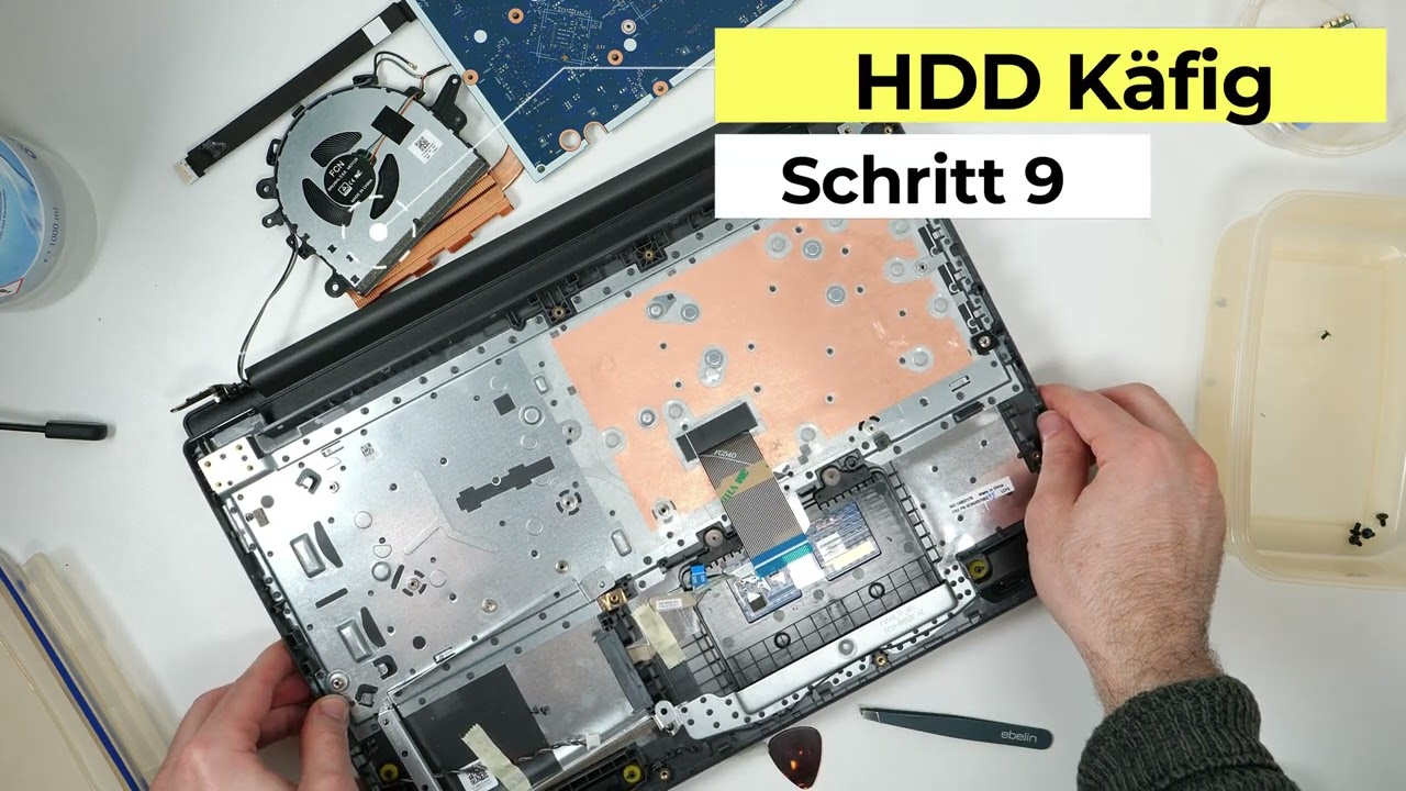 Lenovo Laptop V15-IIL Reparatur: Tastatur, Mauspad, Akku, Festplatte, RAM, Mainboard, Lüfter, WLAN