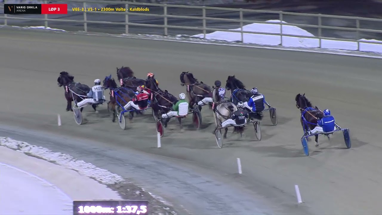 Varig Orkla Arena - Søndag 1. mars 2026 - Løp 3